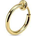 Trend Collection Unisex Gold Çelik Deliksiz Sıkıştırmalı Piercing Tragus Küpe - Altın