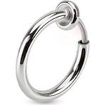 Trend Collection Unisex Gümüş Çelik Deliksiz Sıkıştırmalı Piercing Tragus Küpe