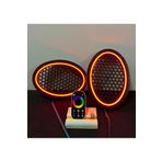 TREND Dokunmatik Kumandalı Neon Işıklı Oval Hoparlör Kapağı 1 Takım (2 adet) 6X9