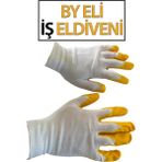 Trend Hause Iş Eldiveni By Eli Soft (Kırmızı-Siyah) - Sarı - Beyaz - Renk - Beden - L - XL
