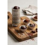 Trend Hediye Sepeti 100 Adet Metalize Mini Boy Lokum Kağıdı , Çikolata Kalıbı Truff Kağıdı , Lokmalık Muffin Kalıbı , Sunumluk