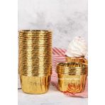 Trend Hediye Sepeti 25'li Gold Cupcake Kalıbı Kek Kapsülü Muffin Kek Kalıbı