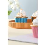 Trend Hediye Sepeti 25'li Mavi Gold Cupcake Kalıbı Kek Kapsülü Muffin Kek Kalıbı