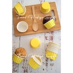 Trend Hediye Sepeti 25'li Sarı Muffin Cupcake Kalıbı Kek Kapsülü, Muffin Kek Kalıbı, Airfryer Uyumlu