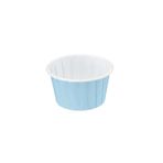 Trend Hediye Sepeti 50'li Pastel Mavi Muffin Kek Kalıbı, Kek Kapsülü Cupcake Kalıbı, Airfryer Uyumlu