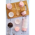 Trend Hediye Sepeti 50'li Pastel Pembeı Muffin, Cupcake Kek Kalıbı , Cupcake Kağıdı, Kek Kapsülü, Airfryer Uyumlu