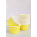 Trend Hediye Sepeti 50'li Sarı Muffin Kek Kalıbı, Kek Kapsülü Cupcake Kalıbı, Airfryer Uyumlu