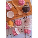 Trend Hediye Sepeti Koyu Pembe Puantiyeli Cupcake Muffin Kalıbı, Muffin Kek Kapsülü 50'li