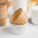 Trend Hediye Sepeti Kraft Cupcake Kalıbı 50'li - Açık Kahverengi