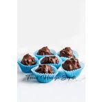 Trend Hediye Sepeti Takribi 200 Adet Küçük Boy Mavi Çikolata Kağıdı 35x20 Mm , Muffin Kek Kalıbı , Lokum Kağıdı