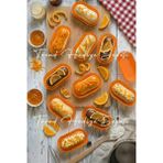 Trend Hediye Sepeti Takribi 200 Adet Turuncu Ekler Kağıdı , 24x54x18h Mm Baklava Sunumluk , Küçük Boy Muffin Kek Kalıbı