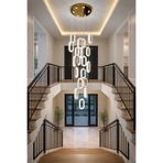 TREND KAFKAS 60LIK 20’li Lüks elips ithal Galeri Boşluğu Sarkıt Avize – Modern Gold Tasarım