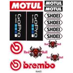 Trend Karışık Ekipman Kask Motorsiklet Sticker Seti 07