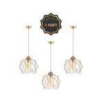 Trend Kitchen 3 Adet Trend Bal Mika Camlı Golden Salon Mutfak Banyo Yatak Odası Çocuk Odası Antre Sarkıt Avize Gold