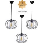 Trend Kitchen 3 Adet Trend Tasarım Olimpiyat Sarkıt Mutfak, Banyo Yatak Odası, Çocuk Odası, Antre Avize