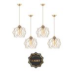 Trend Kitchen 4 Adet Bal Mika Camlı Golden Salon Mutfak Banyo Yatak Odası Çocuk Odası Antre Sarkıt Avize