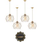 Trend Kitchen 4 Adet Trend Bal Mika Camlı Golden Salon Mutfak Banyo Yatak Odası Çocuk Odası Antre Sarkıt Avize