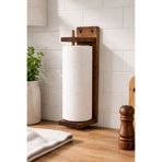 Trend Kitchen Duvara Monte Rustik Mutfak Ahşap Havlu Askılığı