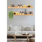 Trend Kitchen Lavento 2 Adet Ahşap Dekoratif 100 Cm Çerçeve Ve Aksesuar Rafı