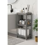 Trend Maison Çok Amaçlı 3 Katlı Tekerlekli Banyo Raf Ünitesi Düzenleyici