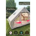 Trend Maison ERT869 - 6 Kişilik Şişme Çadır 210D Oxford Kumaş Su Geçirmez Özellikleriyle - Bej