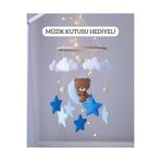 TREND METFİQ DECORATİON El Yapımı Bebek Dönencesi Ahşap Kasnaklı Beşik, Park Yatak Süngeri Uyku Arkadaşı Yenidoğan Hediyesi