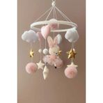 Trend Metfiq Decoration Keçe Bebek Dönencesi (El Yapımı) - Eğitici Beşik Üstü Oyuncak ve Bebek Odası Dekorasyonu Hediye