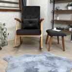Trend Naturel Puflu Sallanan Sandalye, Acı Kahve