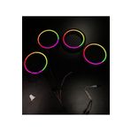 TREND Pixel Ledli Kayar Led 20cm Hoparlör Kapak İçi Boş 4 Adet