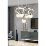 Trend Rose Galaksi Modern Sarkıt LED Avize 3 Renk Krom Kaplamalı Toplu Kelebek Taşlı