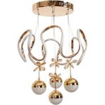 Trend Rose Maxı Toplu Taşlı Modern Sarkıt LED Avize 3 Renk Gold Kaplamalı - Krom