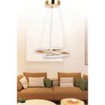 Trend Rose Tekli Kaos LED Avize Modern Sarkıt - Gold