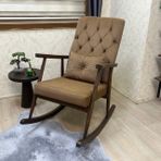 Trend Sallanan Sandalye, Açık Kahve, Ahşap, Ceviz Ayak