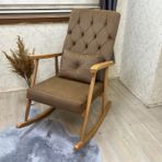 Trend Sallanan Sandalye, Açık Kahve, Ahşap, Naturel Ayak