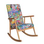 Trend Sallanan Sandalye, Diego, Ahşap, Naturel Ayak