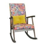 Trend Sallanan Sandalye, Retro, Ahşap, Ceviz Ayak