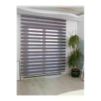 Trend Stor Perde Antrasit Bambu Düz Zebra Stor Güneşlik Perde