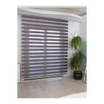Trend Stor Perde Antrasit Bambu Düz Zebra Stor Güneşlik Perde
