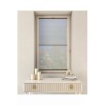 Trend Stor Perde Gri Gece-Gündüz Plise Çiftli Sistem Pvc - Cam Balkon Perdesi - Ofis Perdesi - Salon Perdesi