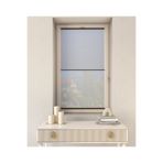 Trend Stor Perde Gri Gece-Gündüz Plise Çiftli Sistem Pvc - Cam Balkon Perdesi - Ofis Perdesi - Salon Perdesi