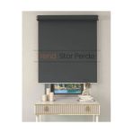 Trend Stor Perde Gri Stor Etek Dilimsiz Zebra Stor Güneşlik Perde