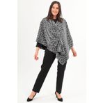 Trend42plus Zebra Desenli Simli Şal Panço