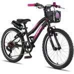 Trendbike Mistral L 20 Jant Vites Siyah-Fuşya 20.411-S-F Kız Çocuk Bisikleti