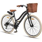 Trendbisiklet Retro Classic 28 Jant 21 Vites Shimano Kadın Şehir Bisikleti Siyah - Krem