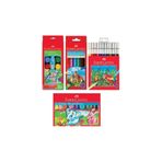 trendbizim Faber Castell 4 lü Boyama Seti 24 Renk Pastel+24 Renk Kuru+21 Renk Sulu+20 Renk Keçeli Kalem