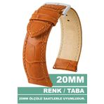Trendburada 20mm Fossil-welder-wesse-casio-armani-omega-seiko-tissot Saat Uyumlu Deri Saat Kordonu Kayışı
