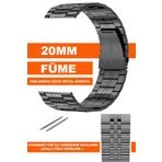 Trendburada 20mm Fossil-welder-wesse-casio-armani-omega-seiko-tissot Saat Uyumlu Metal Çelik Saat Kordonu