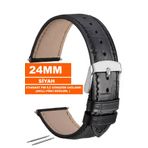 Trendburada 24mm Fossil-welder-wesse-casio-armani-omega-seiko-tissot Saat Deri Saat Kordonu Kayışı PU24