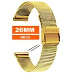 Trendburada 26mm Fossil-welder-wesse-casio-armani-omega-seiko-tissot Saat Uyumlu Kalın Hasır Saat Kordonu