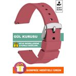 Trendburada Tcl Movetime Mt42x Uyumlu Family Saat Uyumlu Gül Kurusu Renk Silikon Kordon Kayış A71gms
